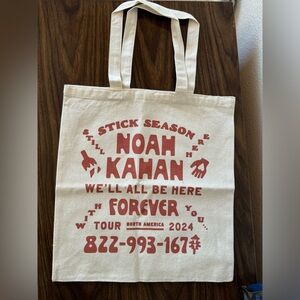 Noah Kahan Stick Season Tour Tote Bag (new & never used)